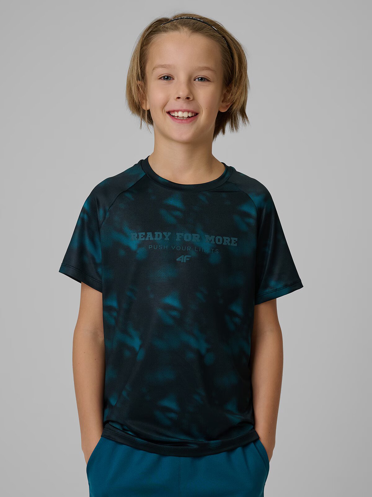 4F Tricou de sport cu uscare rapidă pentru băieți - 134/140 (8-10 ani)