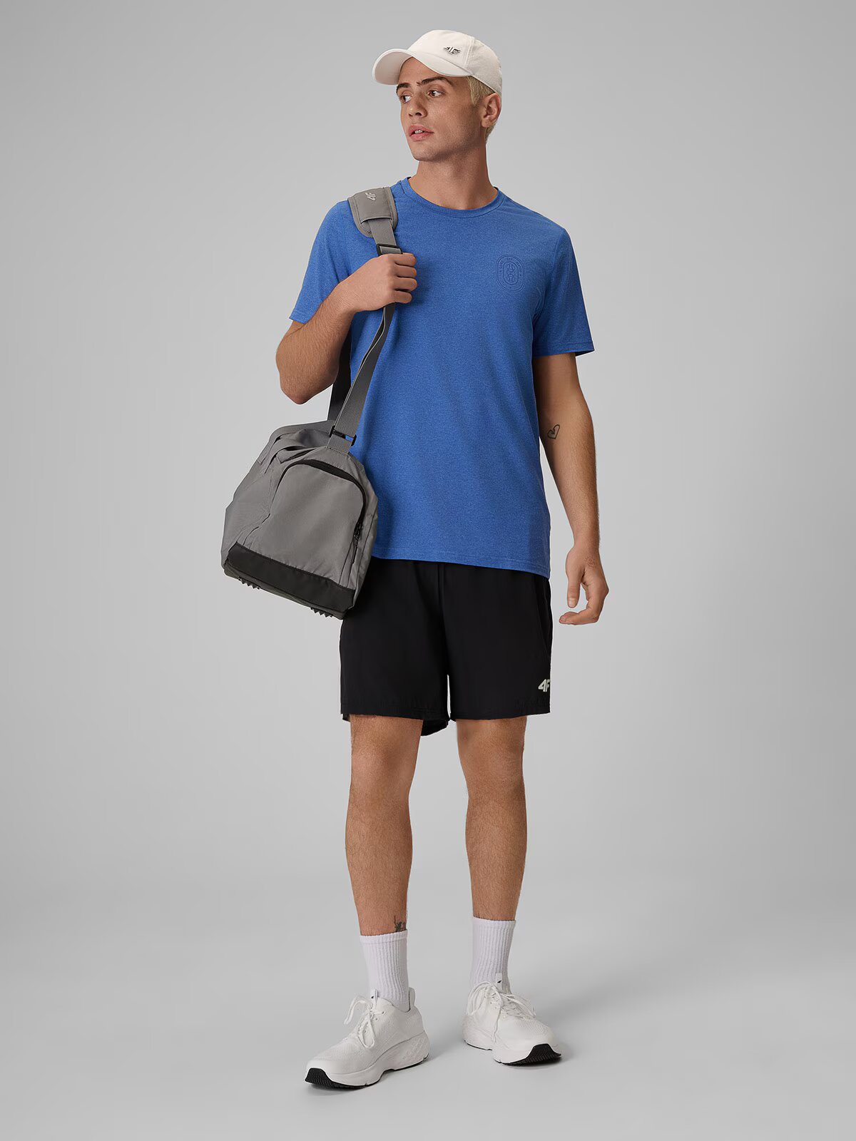 4F Tricou de tenis regular cu uscare rapidă pentru bărbați - L