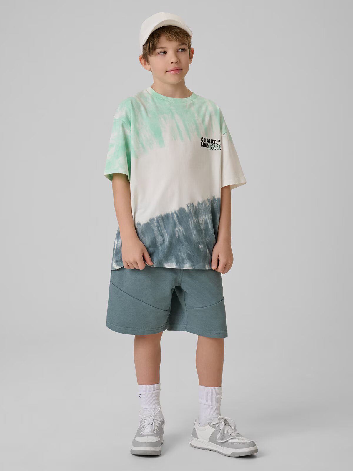 4F Tricou loose cu imprimeu băieți - 122/128 (6-8 ani)