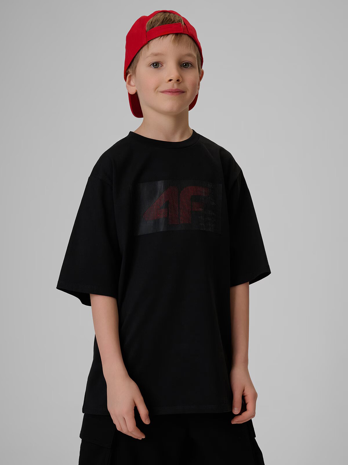 4F Tricou loose cu imprimeu băieți - 122/128 (6-8 ani)