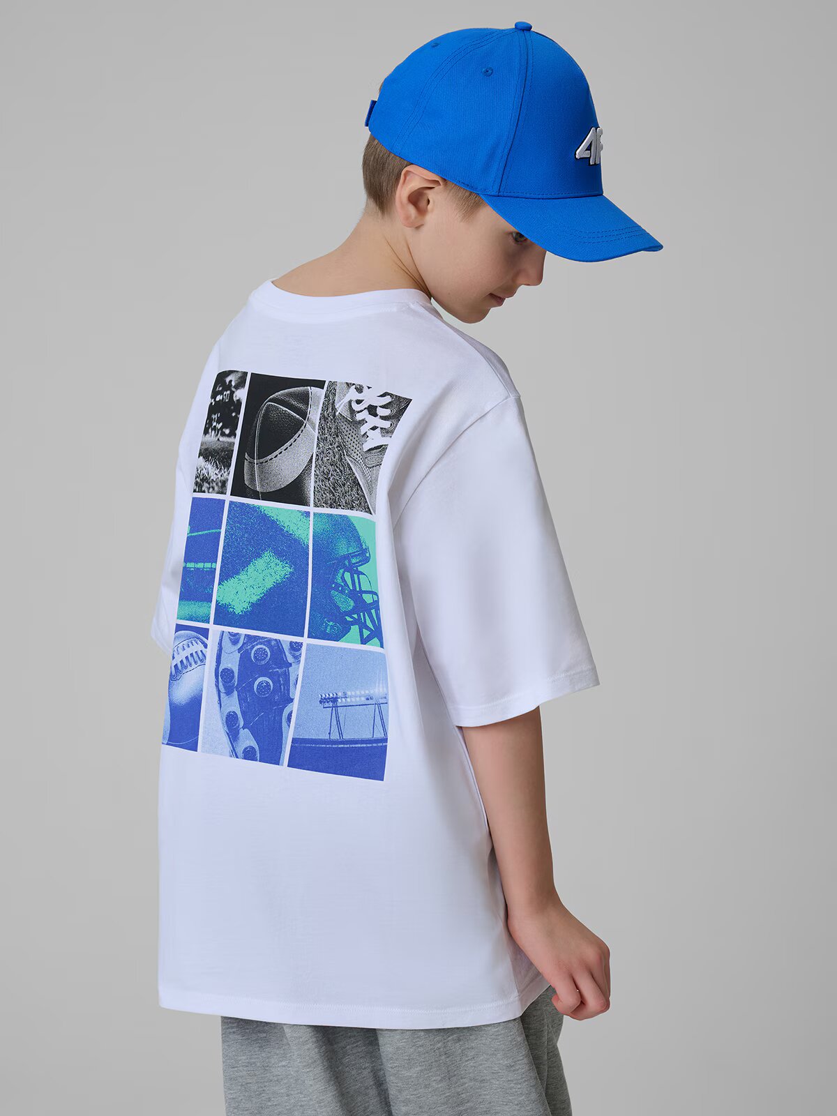 4F Tricou loose cu imprimeu băieți - 122/128 (6-8 ani)