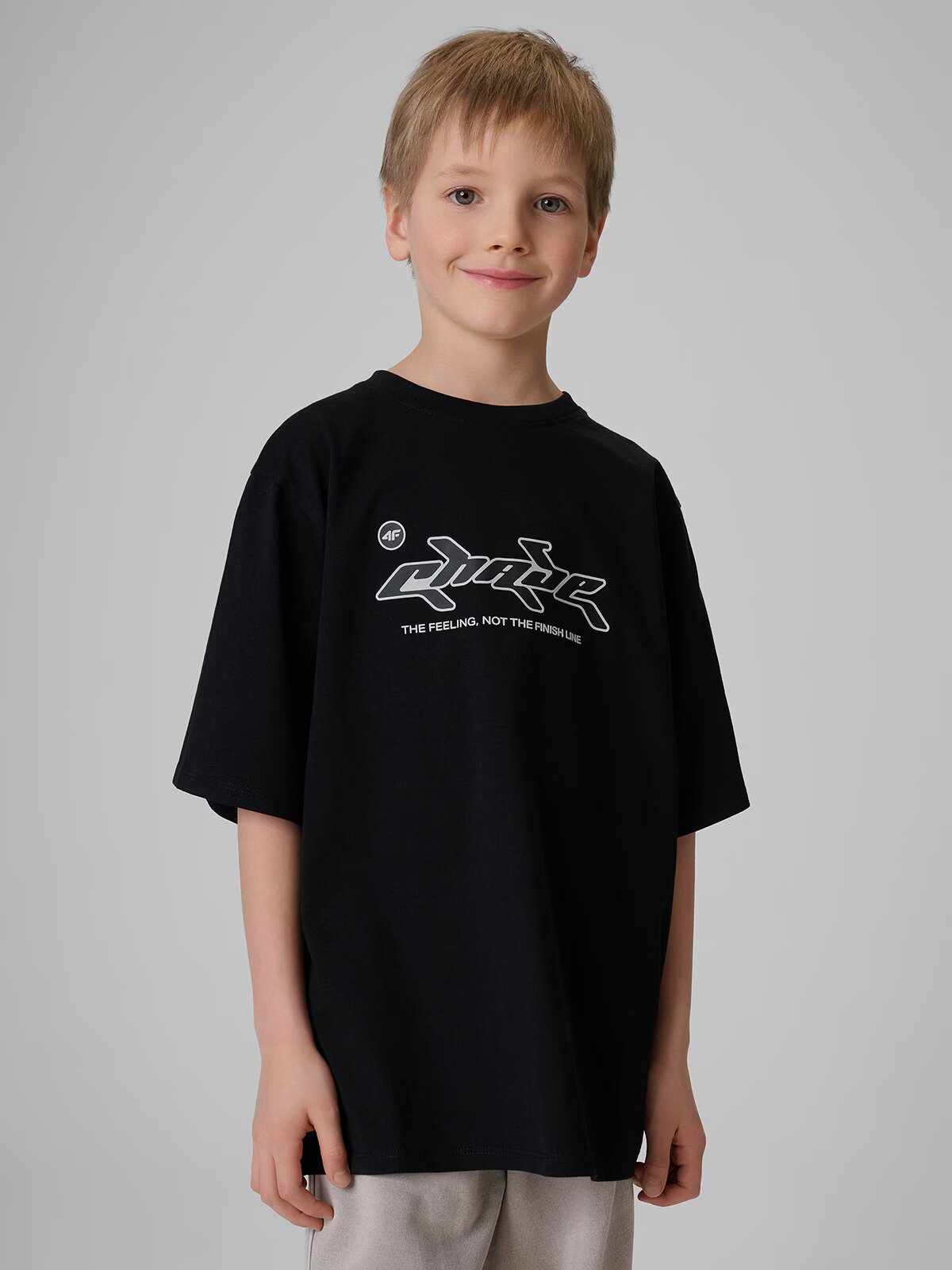 4F Tricou loose cu imprimeu băieți - 122/128 (6-8 ani)