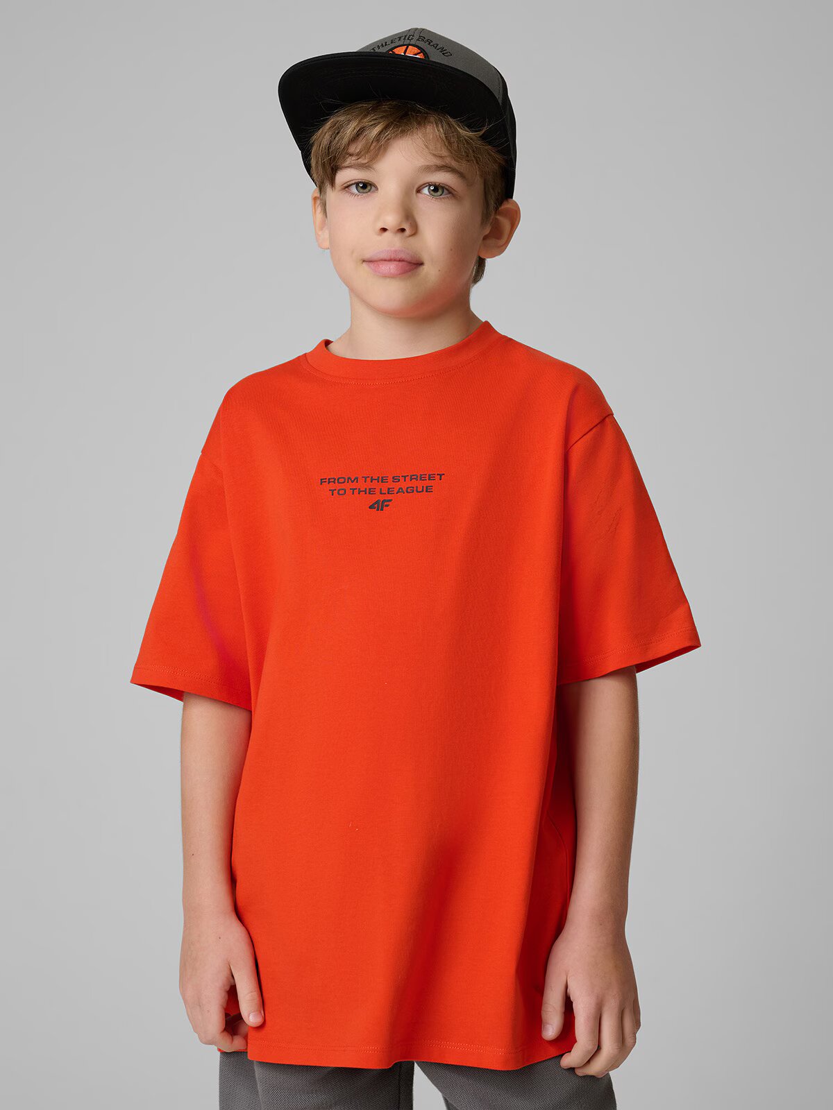 4F Tricou loose cu imprimeu băieți - 134/140 (8-10 ani)
