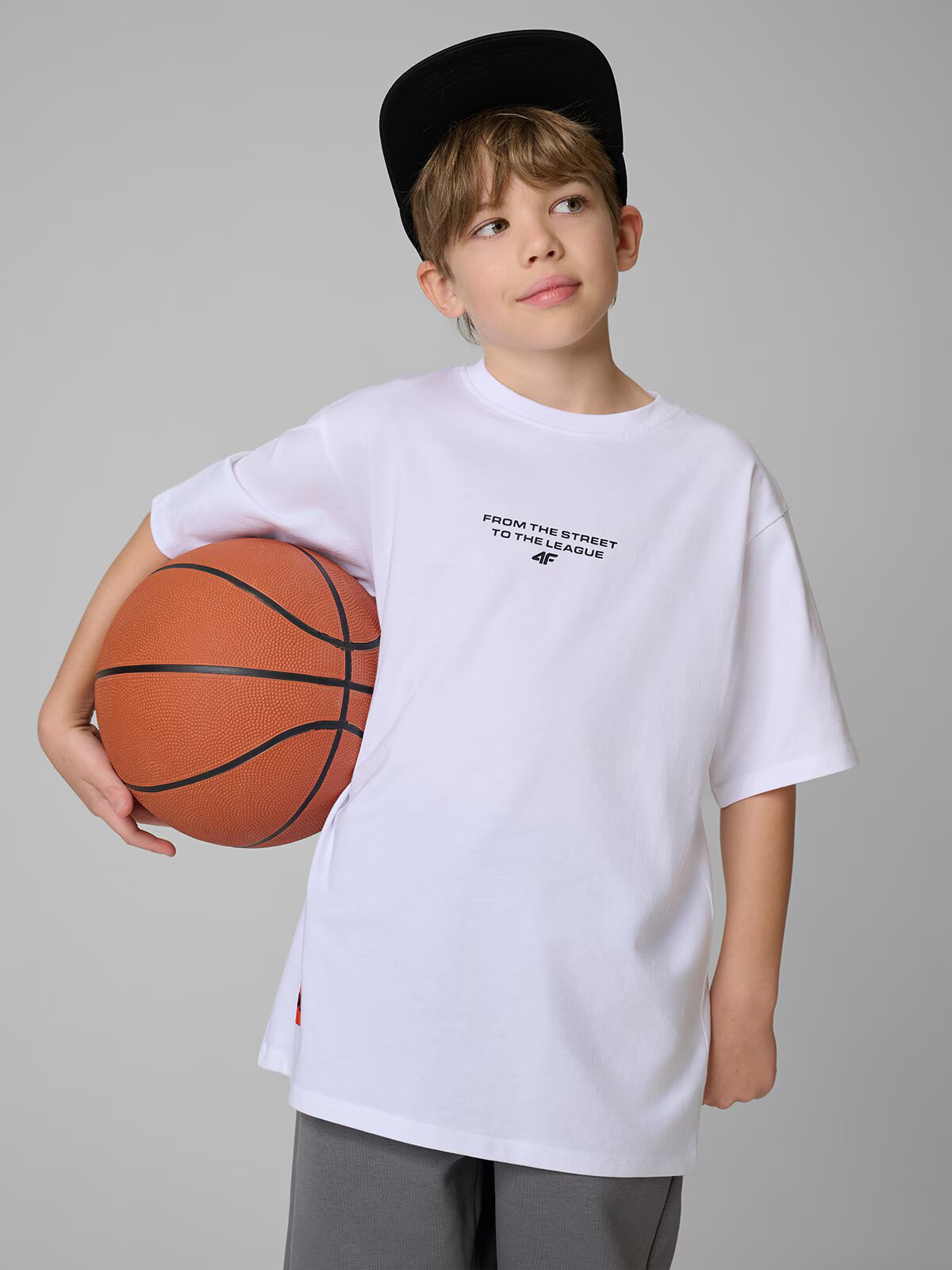 4F Tricou loose cu imprimeu băieți - 122/128 (6-8 ani)