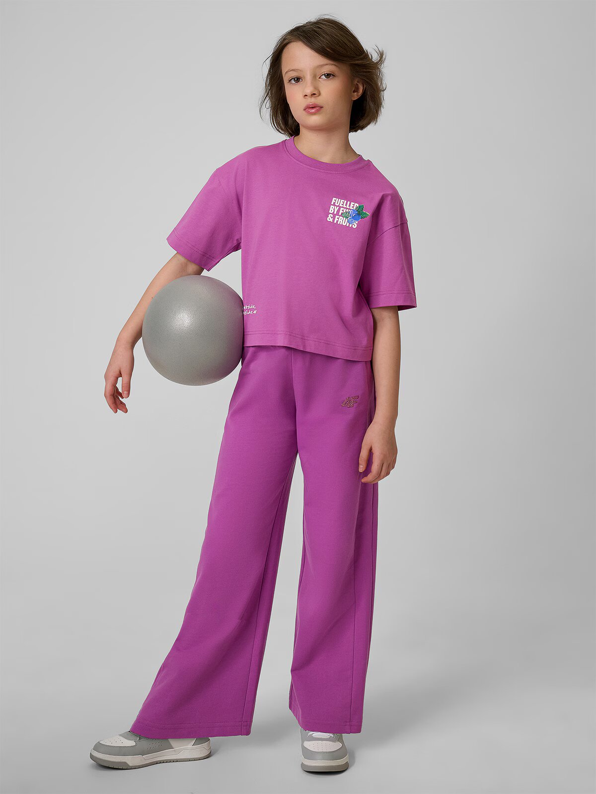 4F Tricou loose cu imprimeu fete - 146/152 (10-12 ani)