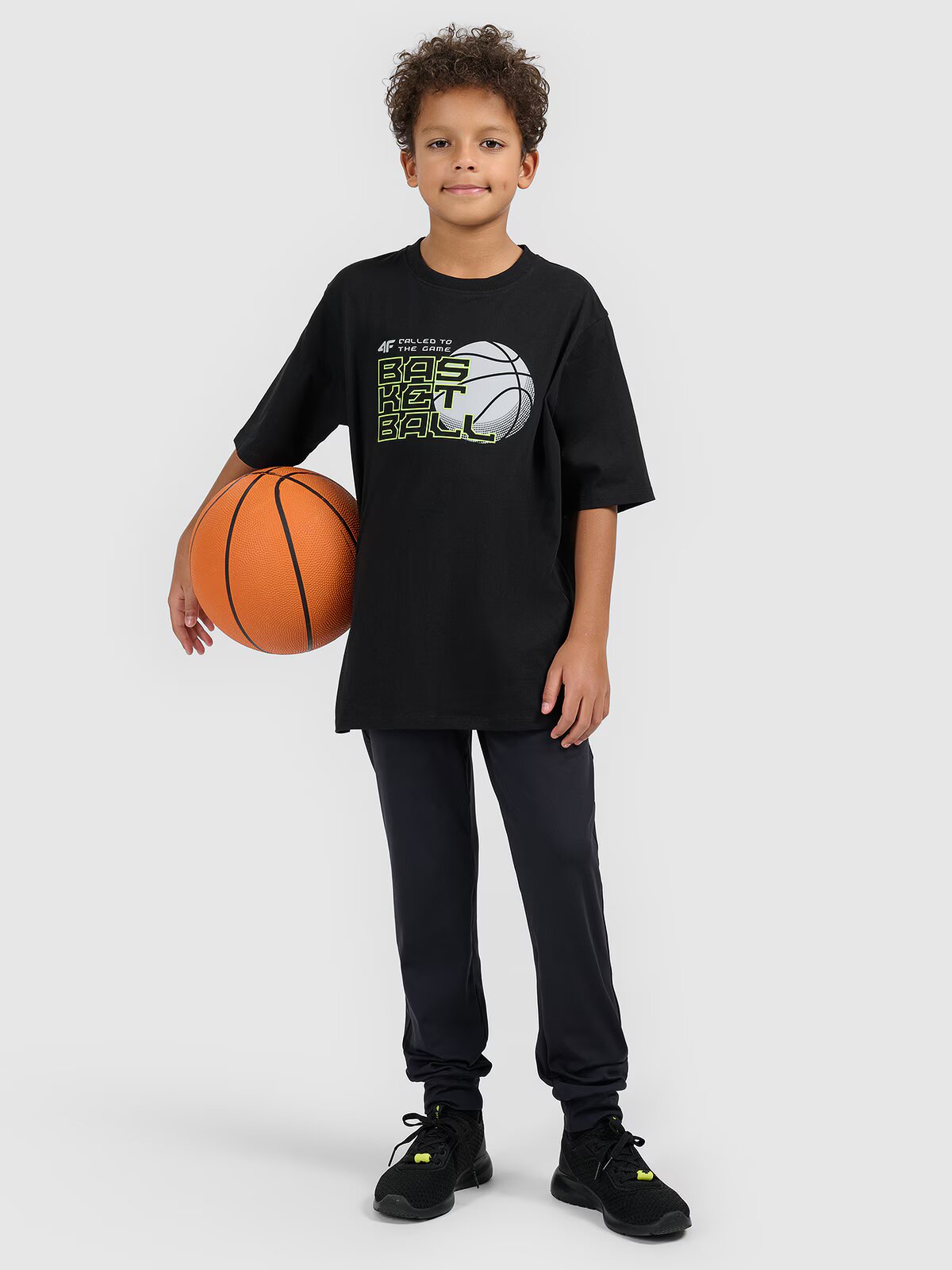 4F Tricou loose cu imprimeu pentru băieți - 122/128 (6-8 ani)