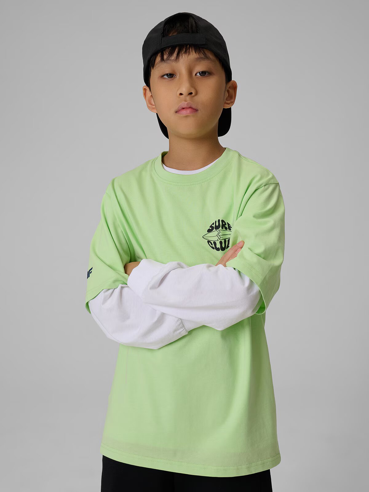 4F Tricou loose cu imprimeu pentru băieți - 122/128 (6-8 ani)