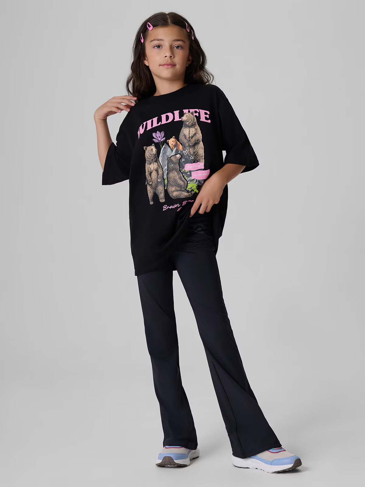 4F Tricou loose cu imprimeu pentru fată - 146/152 (10-12 ani)