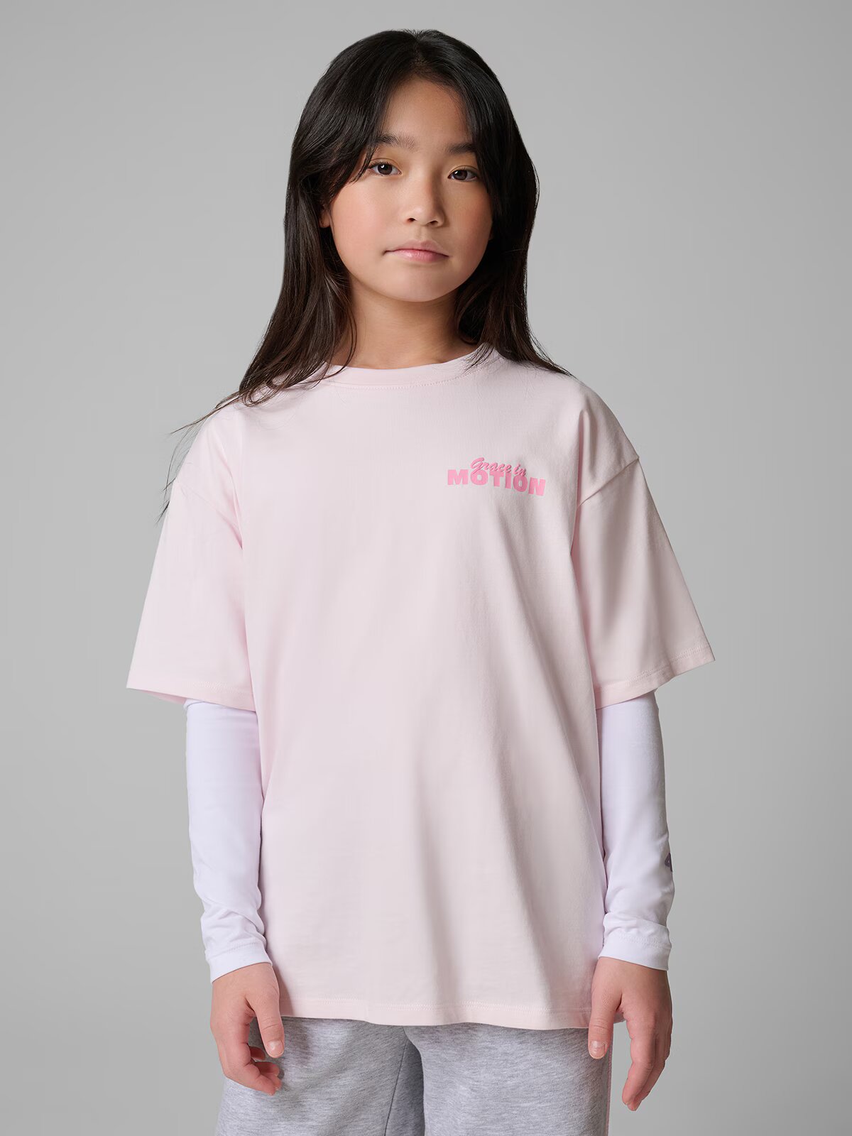 4F Tricou loose cu imprimeu pentru fete - 146/152 (10-12 ani)