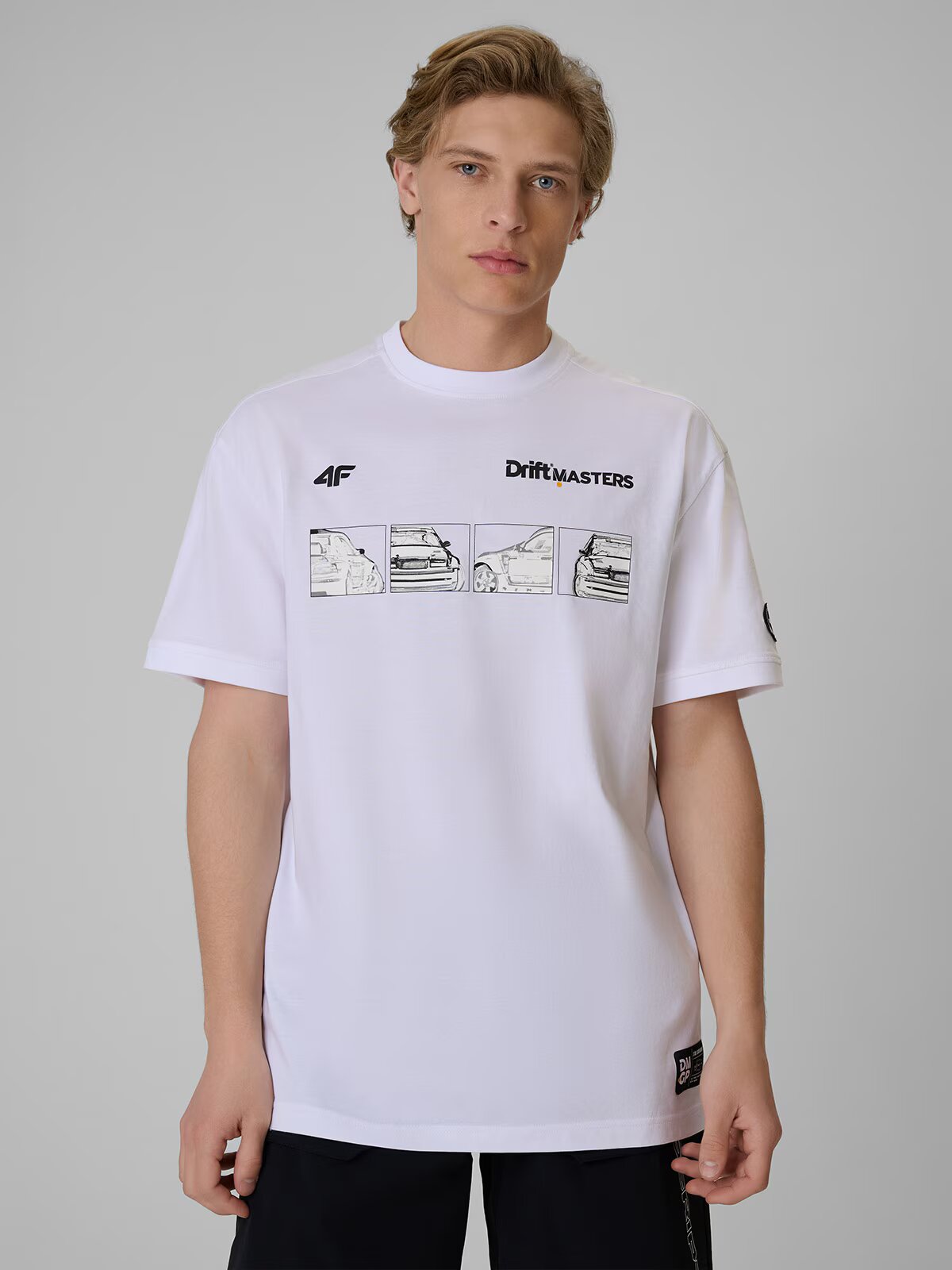 4F Tricou loose cu imprimeu unisex | Drift Masters - S