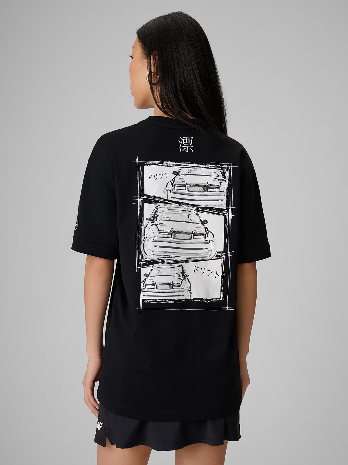 4F Tricou loose cu imprimeu unisex x Drift Masters - 3XL