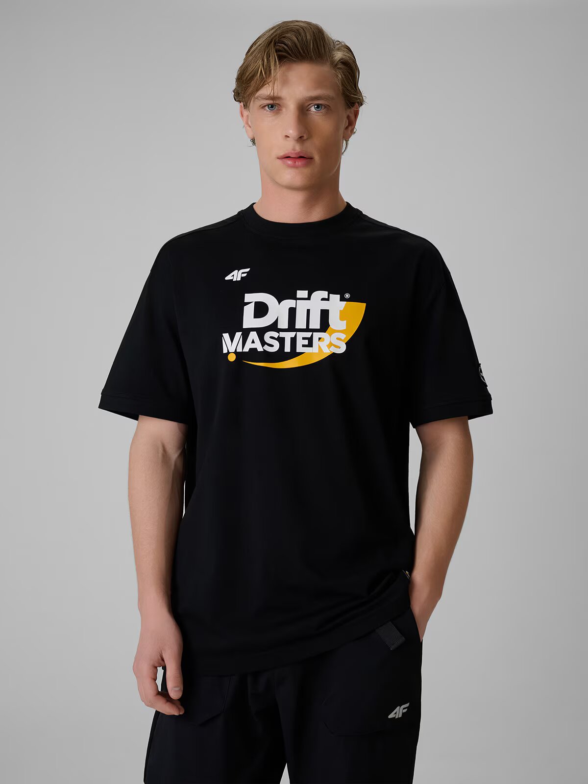4F Tricou loose cu imprimeu unisex x Drift Masters - 3XL