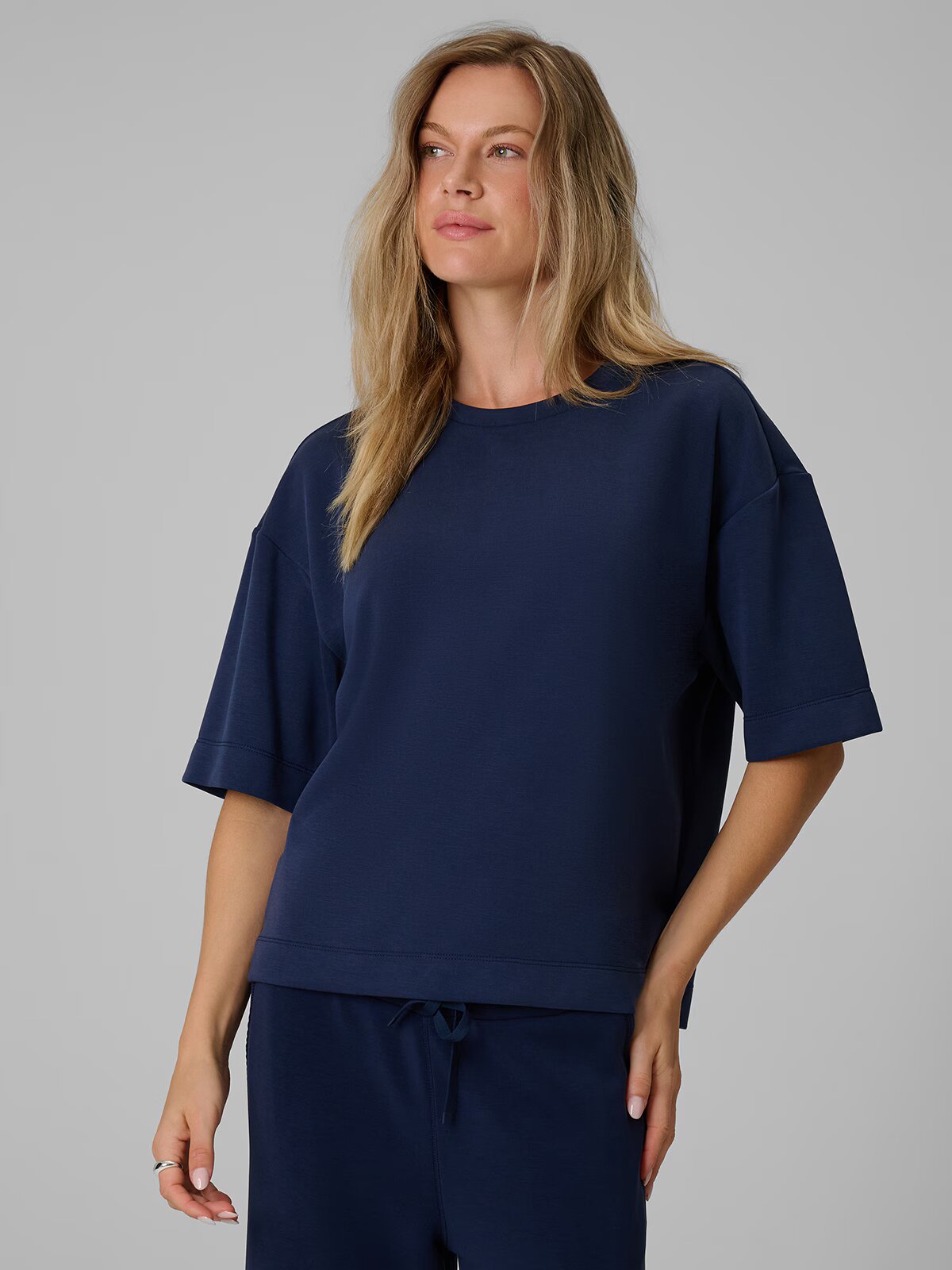4F Tricou loose cu modal pentru femei - L