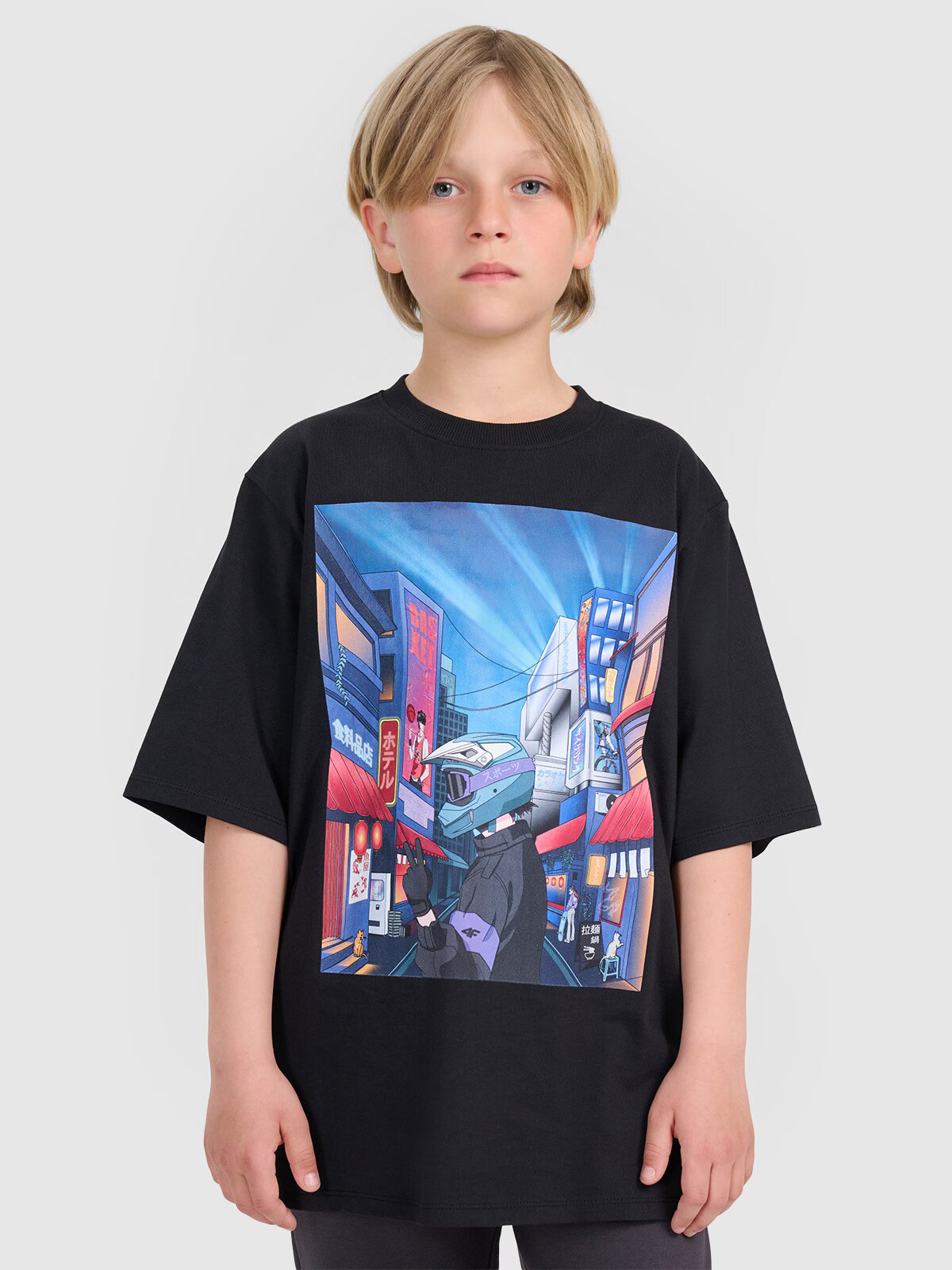 4F Tricou oversize cu imprimeu pentru băieți - 158