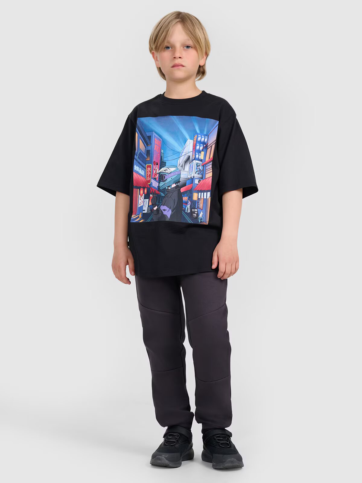 4F Tricou oversize cu imprimeu pentru băieți - 158