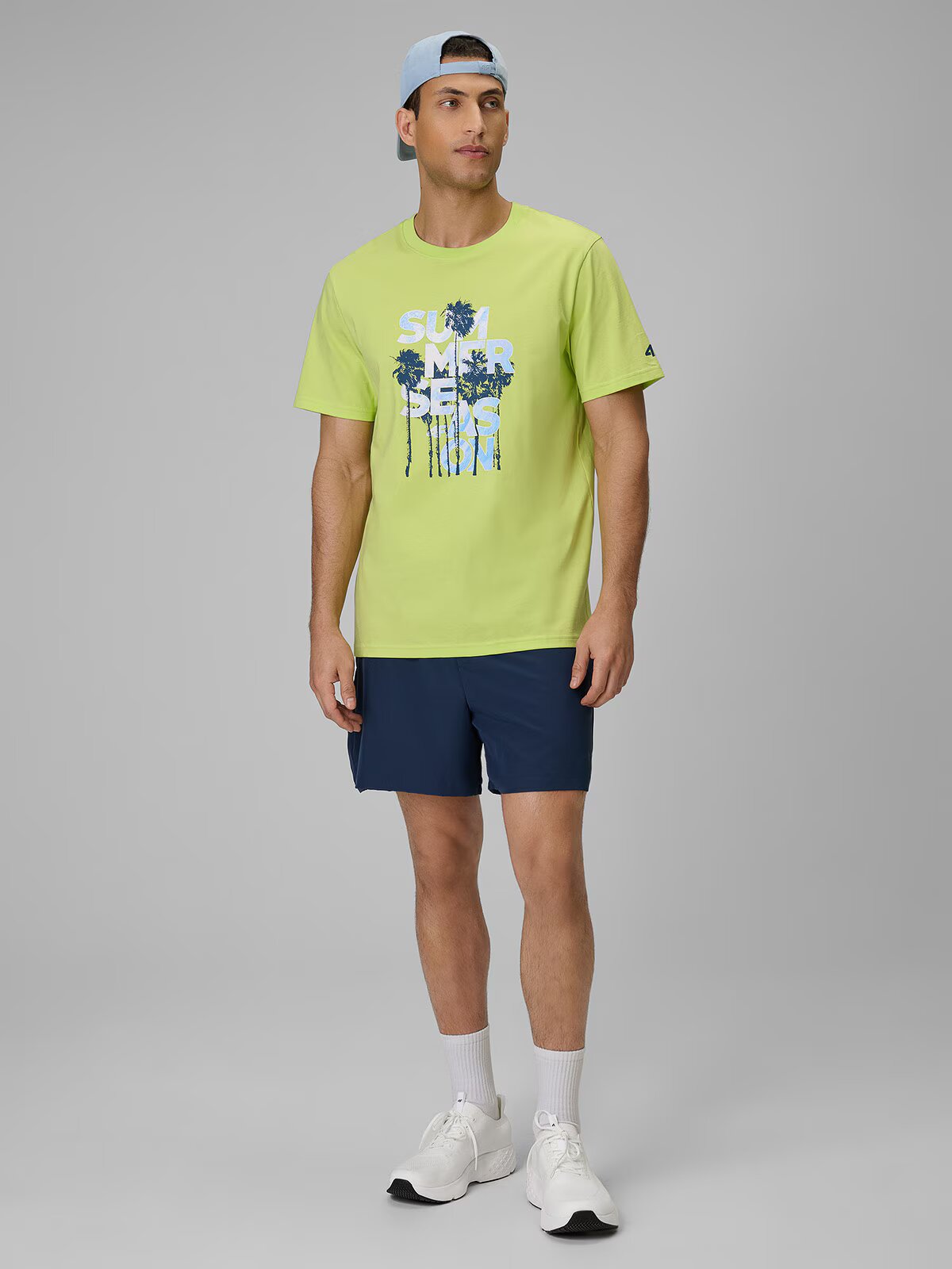 4F Tricou oversize cu imprimeu pentru bărbați - S