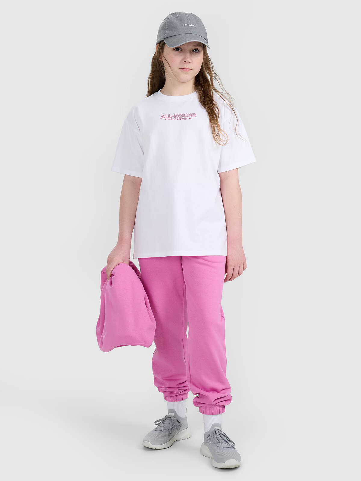 4F Tricou oversize cu imprimeu pentru fete - 122