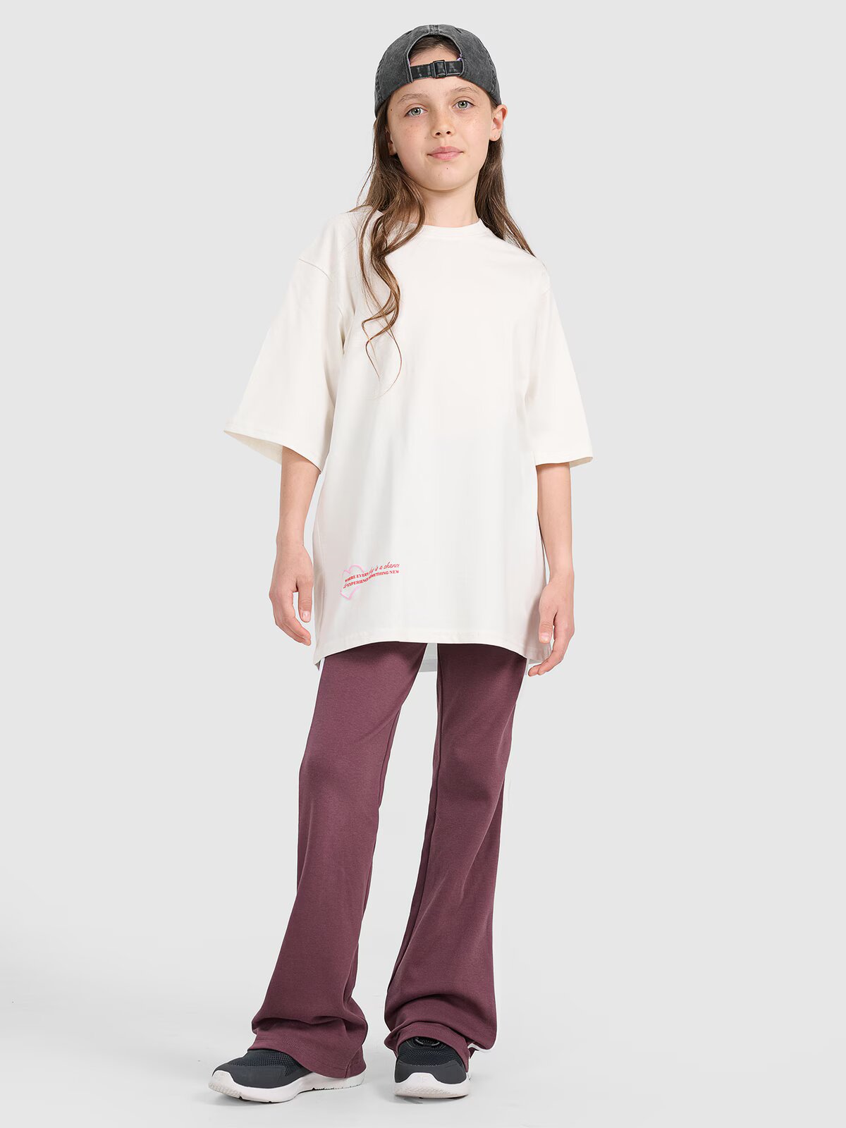 4F Tricou oversize cu imprimeu pentru fete - 164