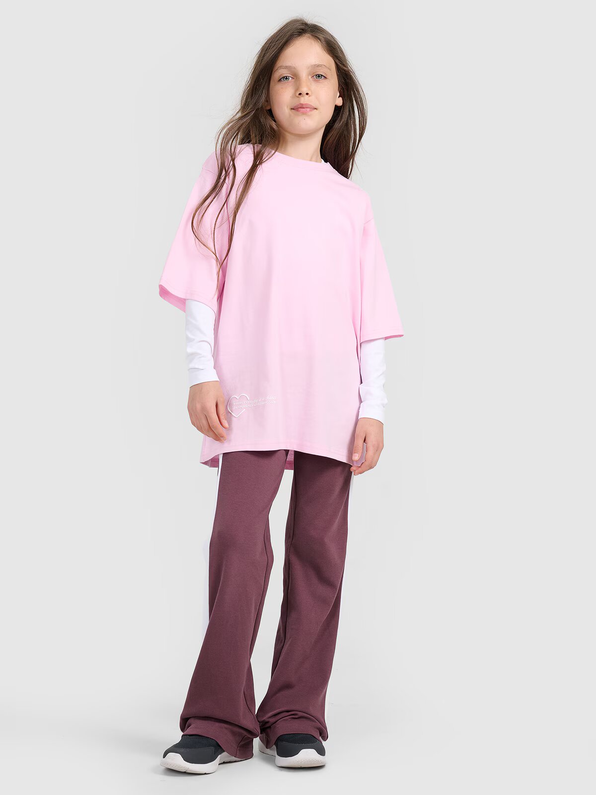 4F Tricou oversize cu imprimeu pentru fete - 164