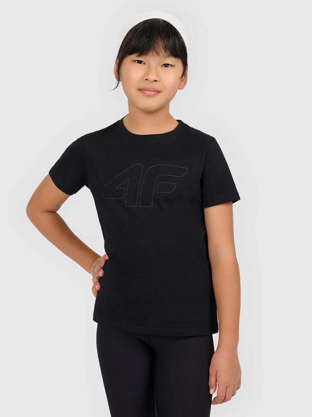 4F Tricou oversize cu imprimeu pentru fete - 146