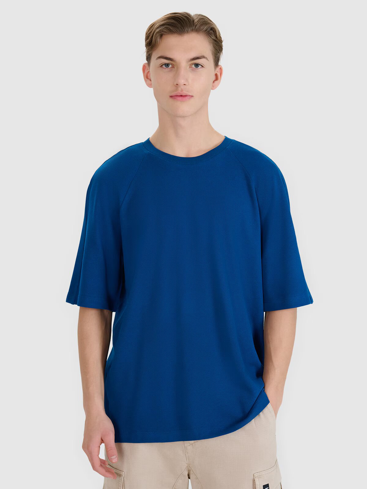 4F Tricou oversize cu modal pentru bărbați - S