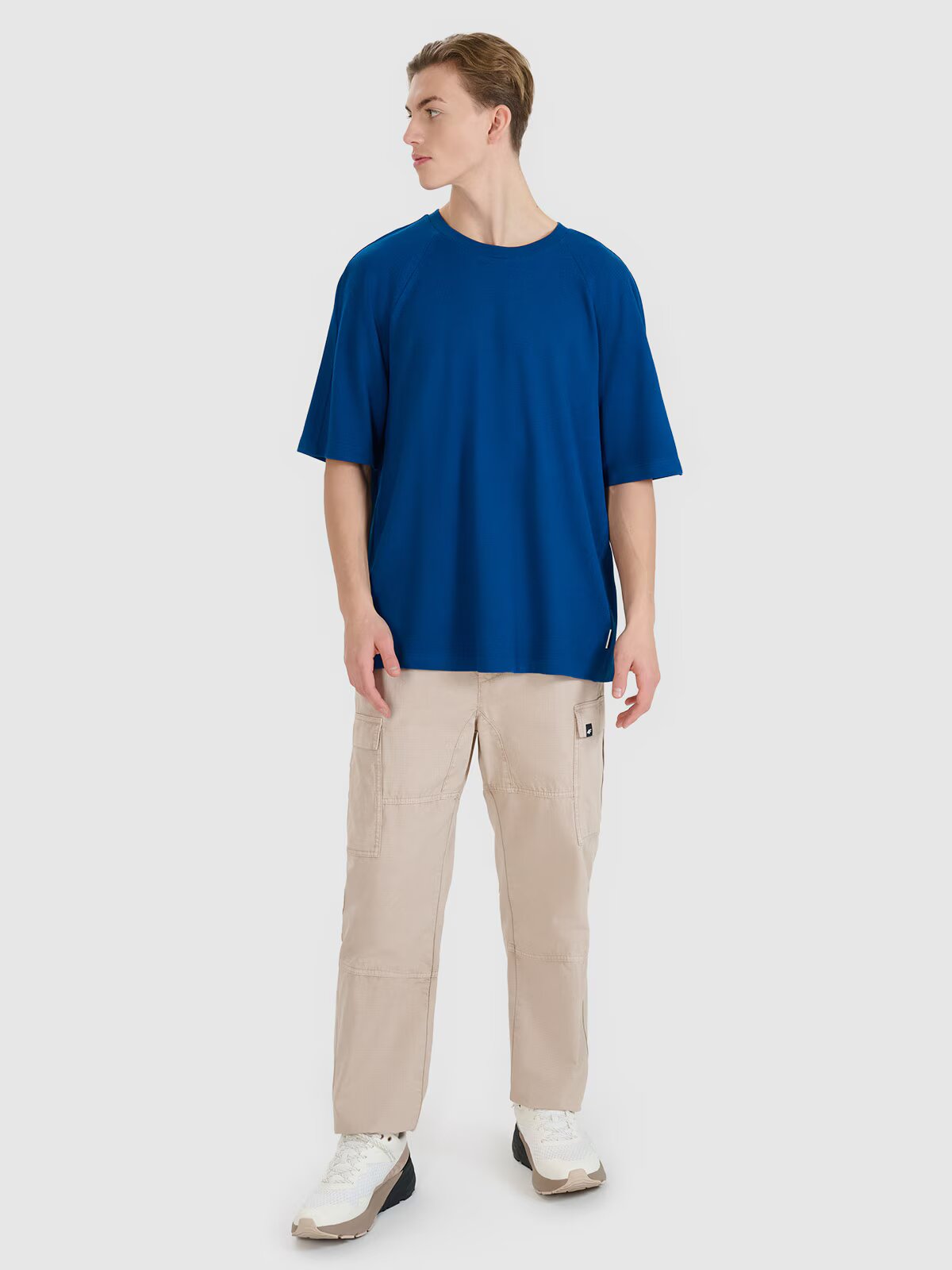 4F Tricou oversize cu modal pentru bărbați - S