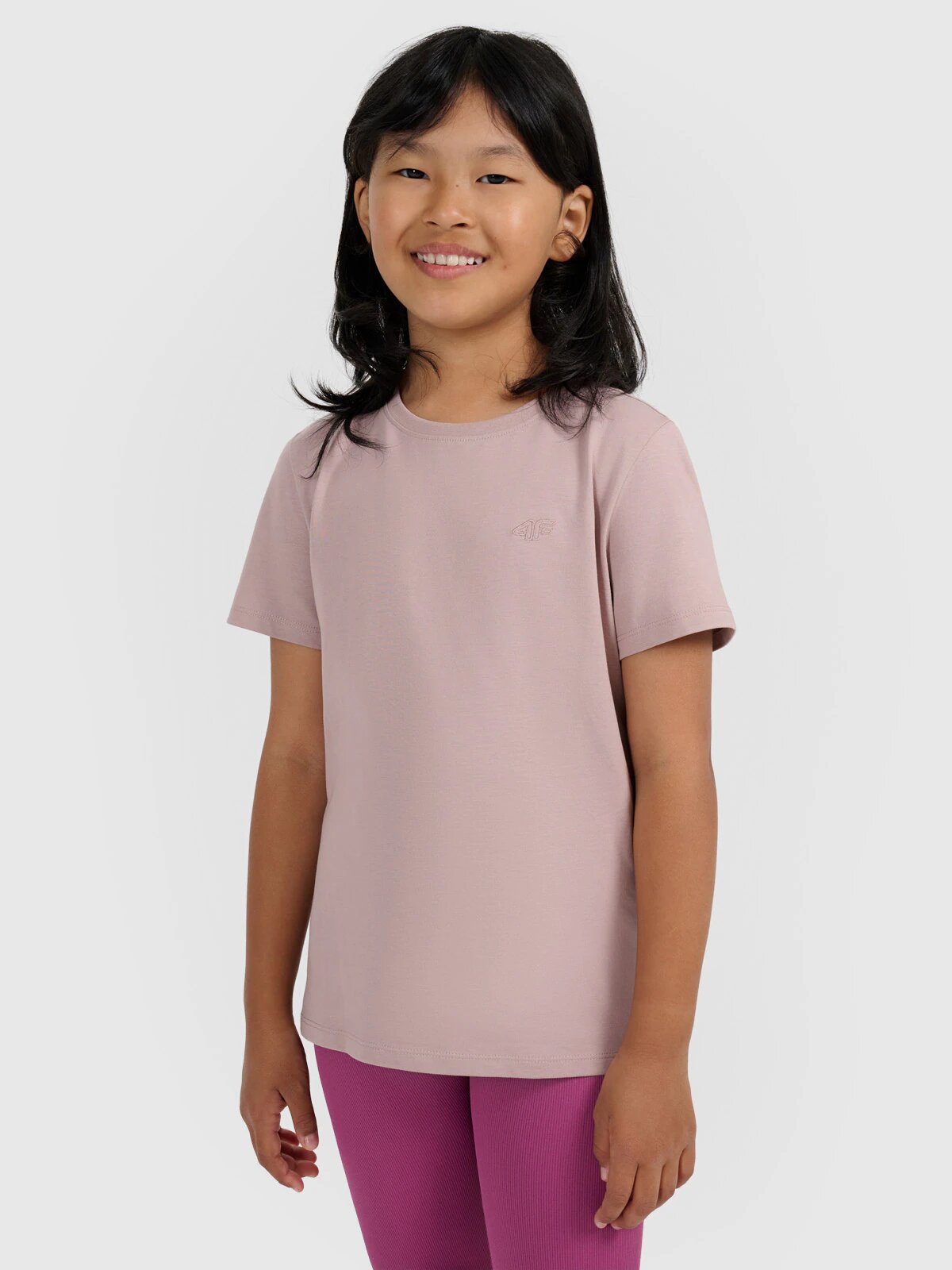 4F Tricou oversize simplu pentru fete - 146