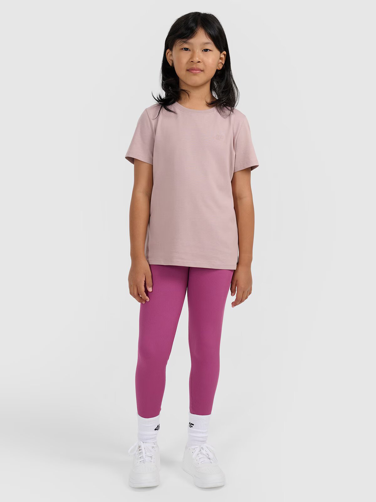 4F Tricou oversize simplu pentru fete - 146