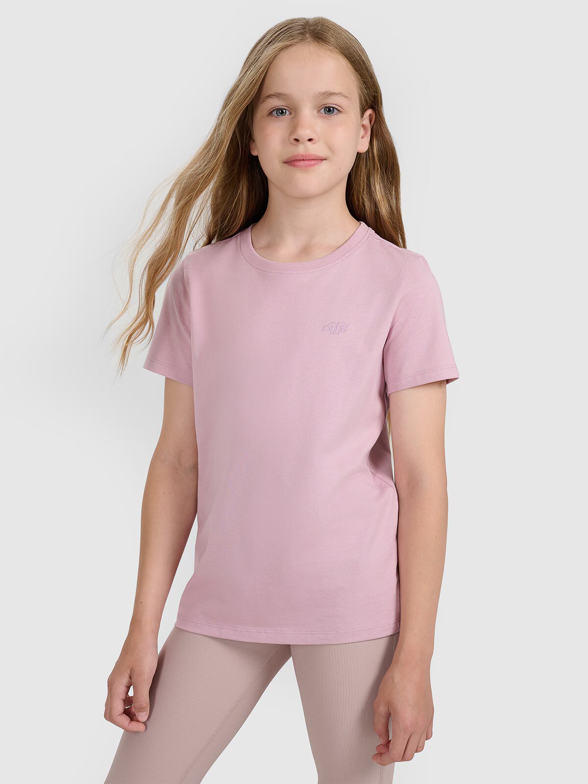 4F Tricou oversize simplu pentru fete - 140