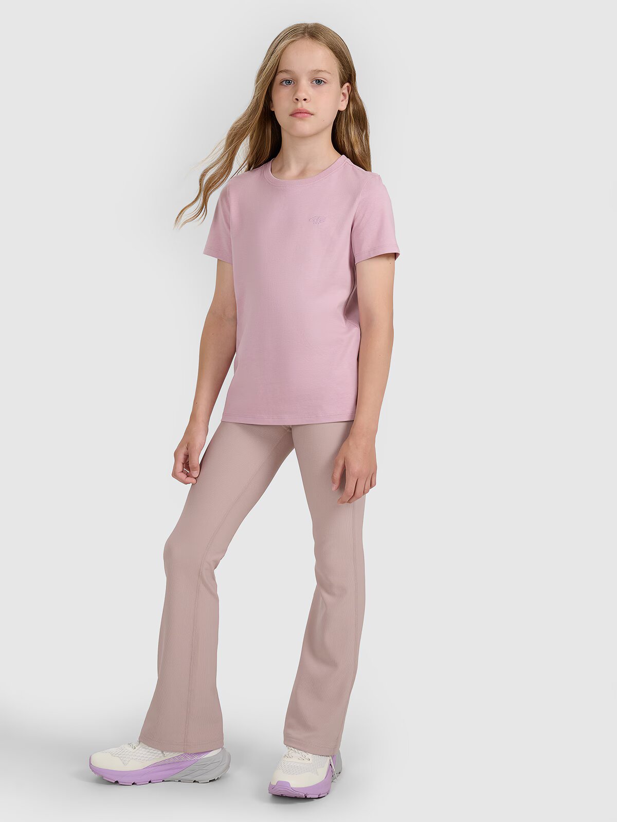 4F Tricou oversize simplu pentru fete - 140