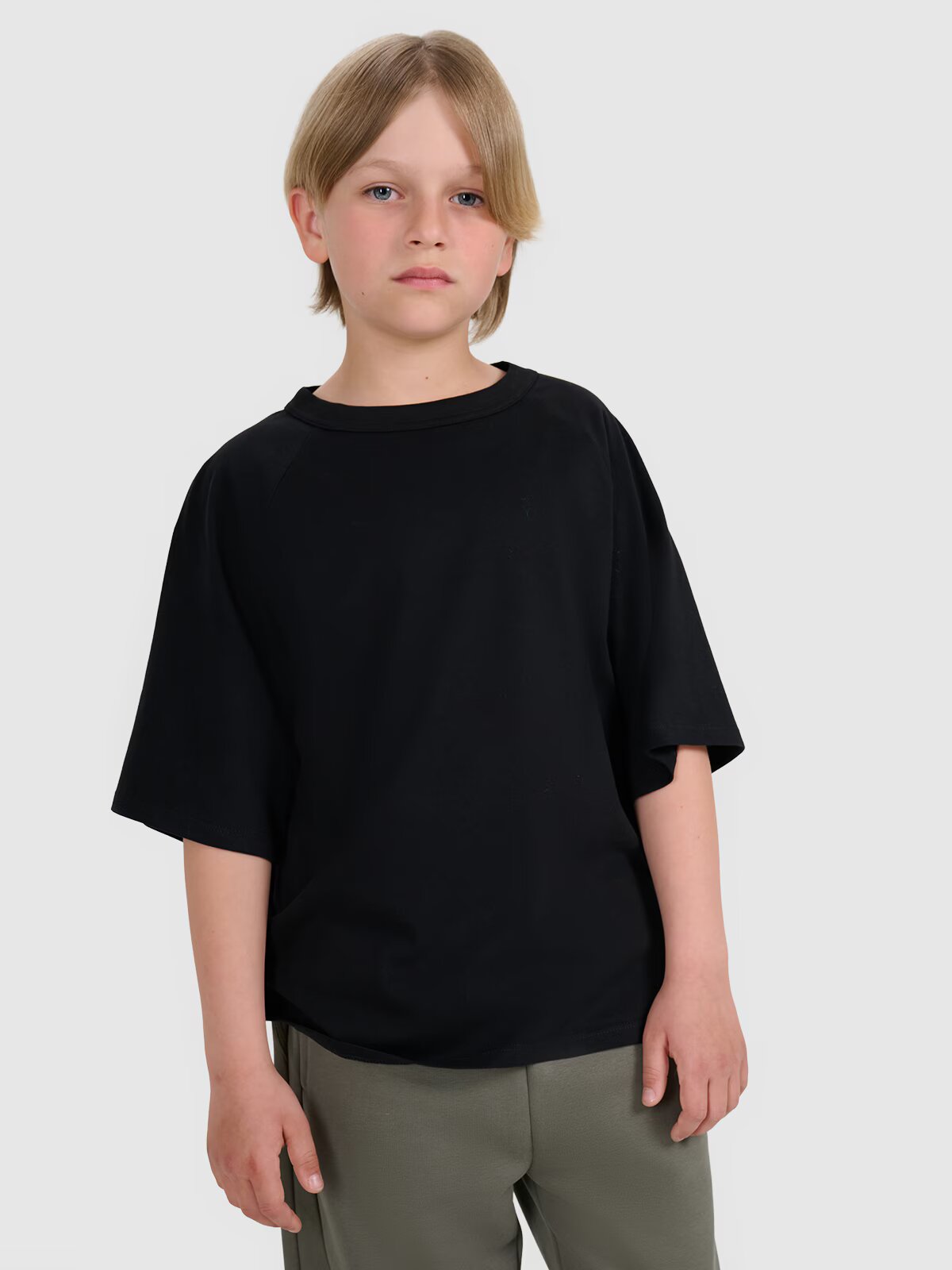 4F Tricou oversize unicolor pentru băieți - 140