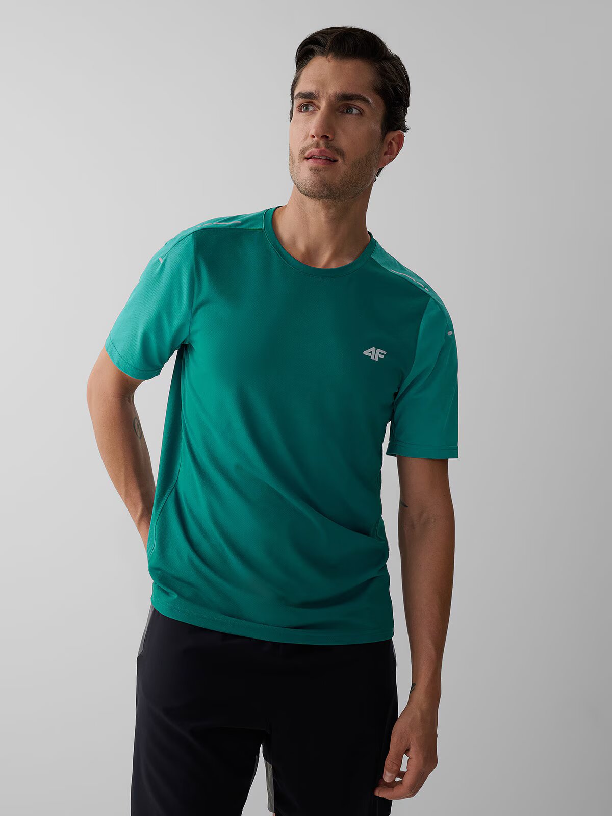 4F Tricou pentru alergare cu uscare rapidă pentru bărbați - L