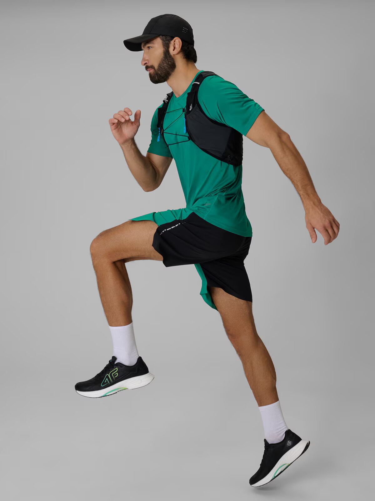 4F Tricou pentru alergare cu uscare rapidă pentru bărbați - S