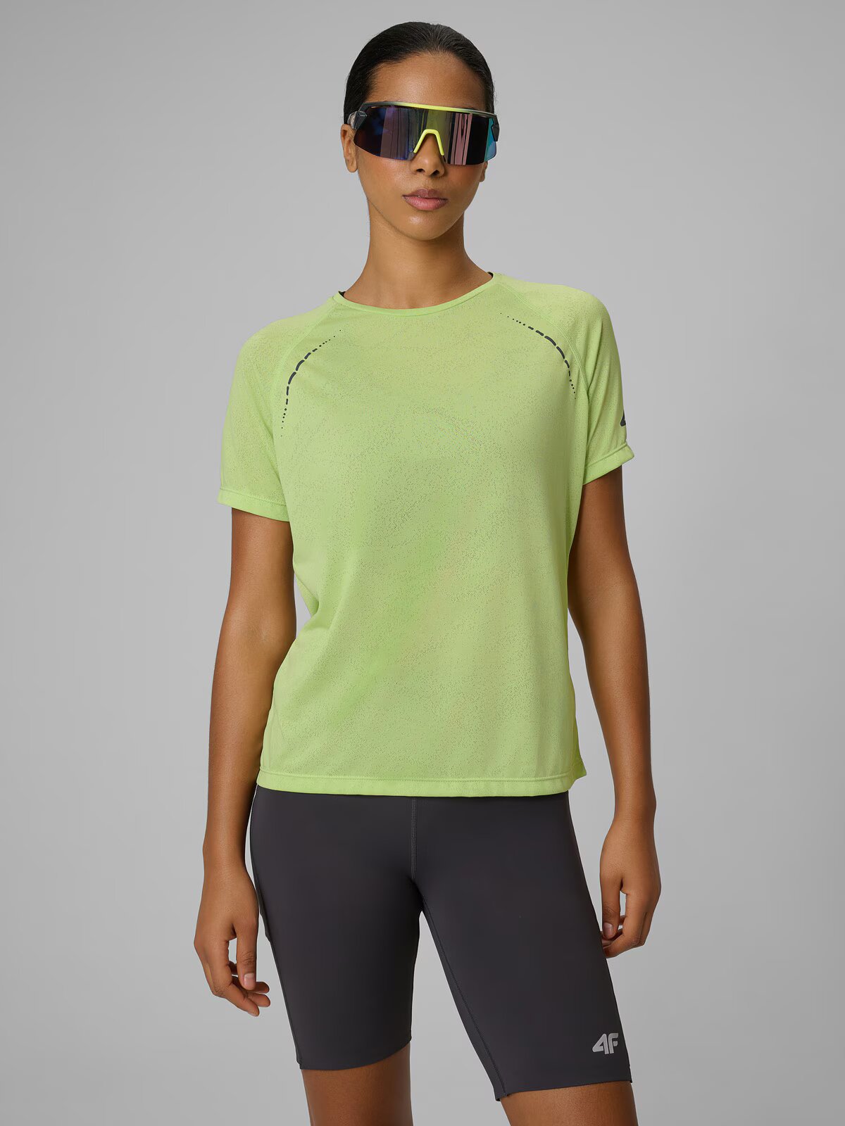4F Tricou pentru alergare cu uscare rapidă pentru femei - XS