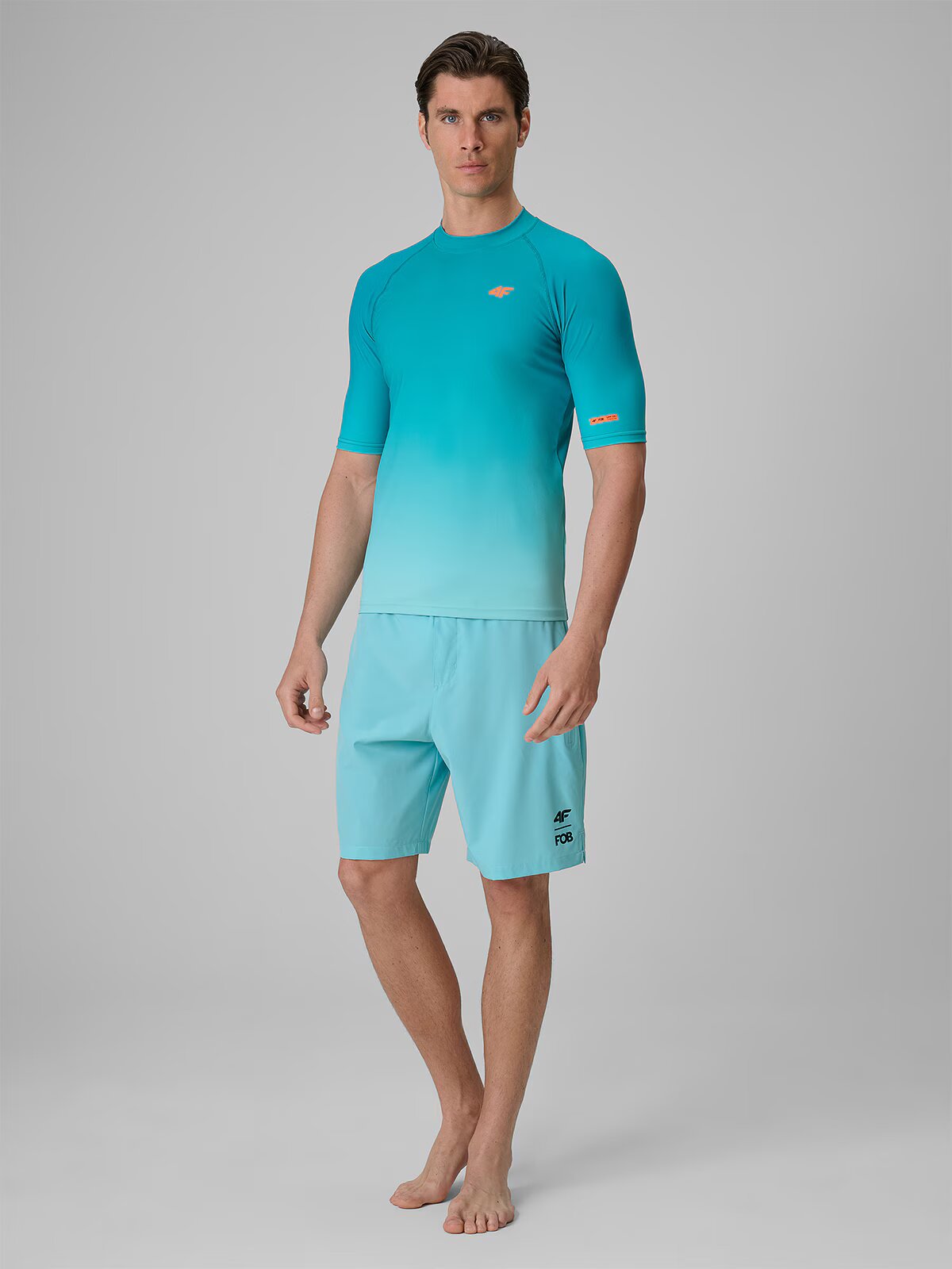4F Tricou pentru sporturi acvatice cu imprimeu pentru bărbați - S