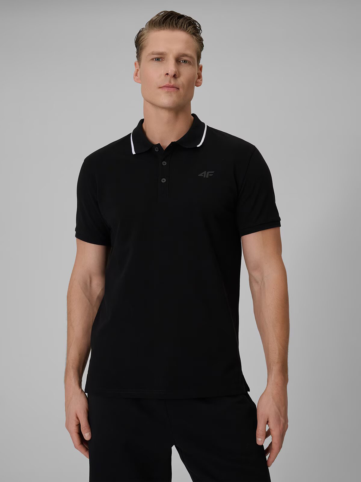 4F Tricou polo regular bărbați - XXL