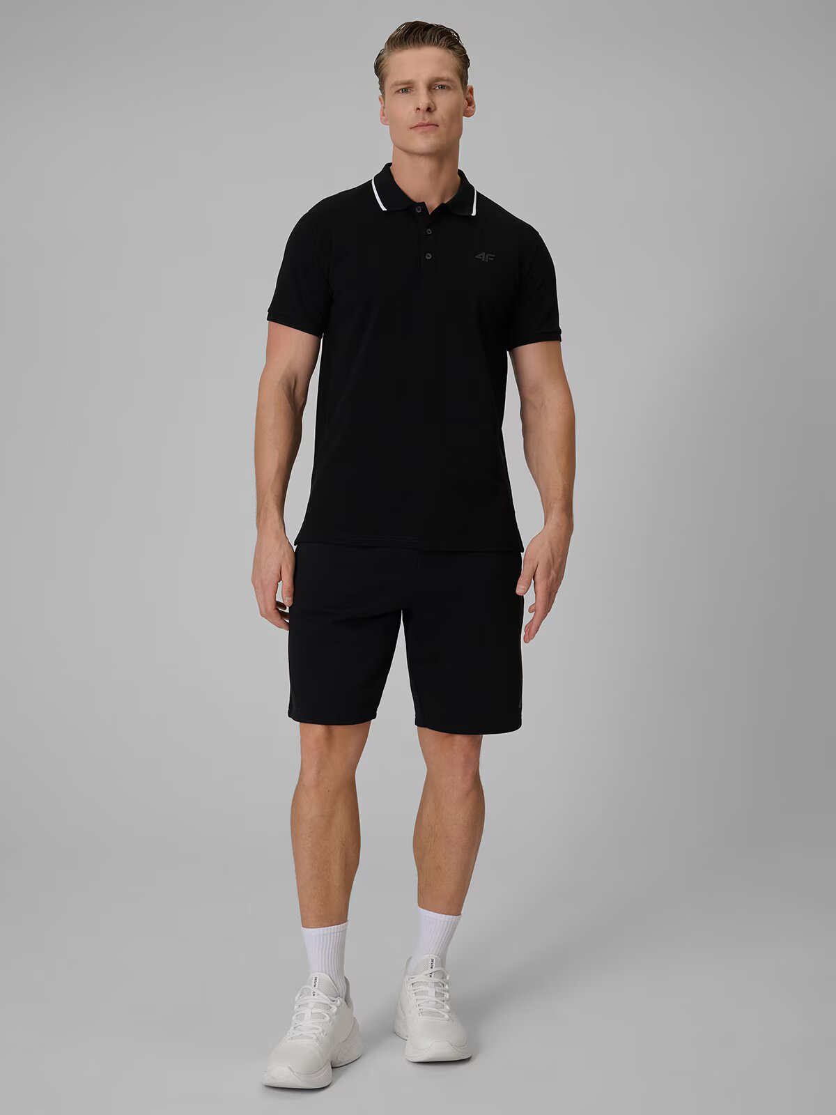 4F Tricou polo regular bărbați - XXL