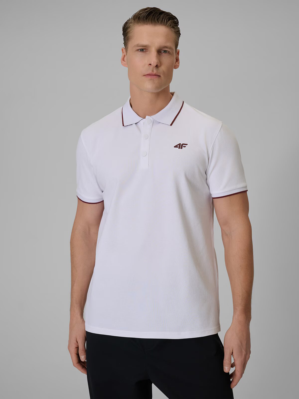 4F Tricou polo regular bărbați - S