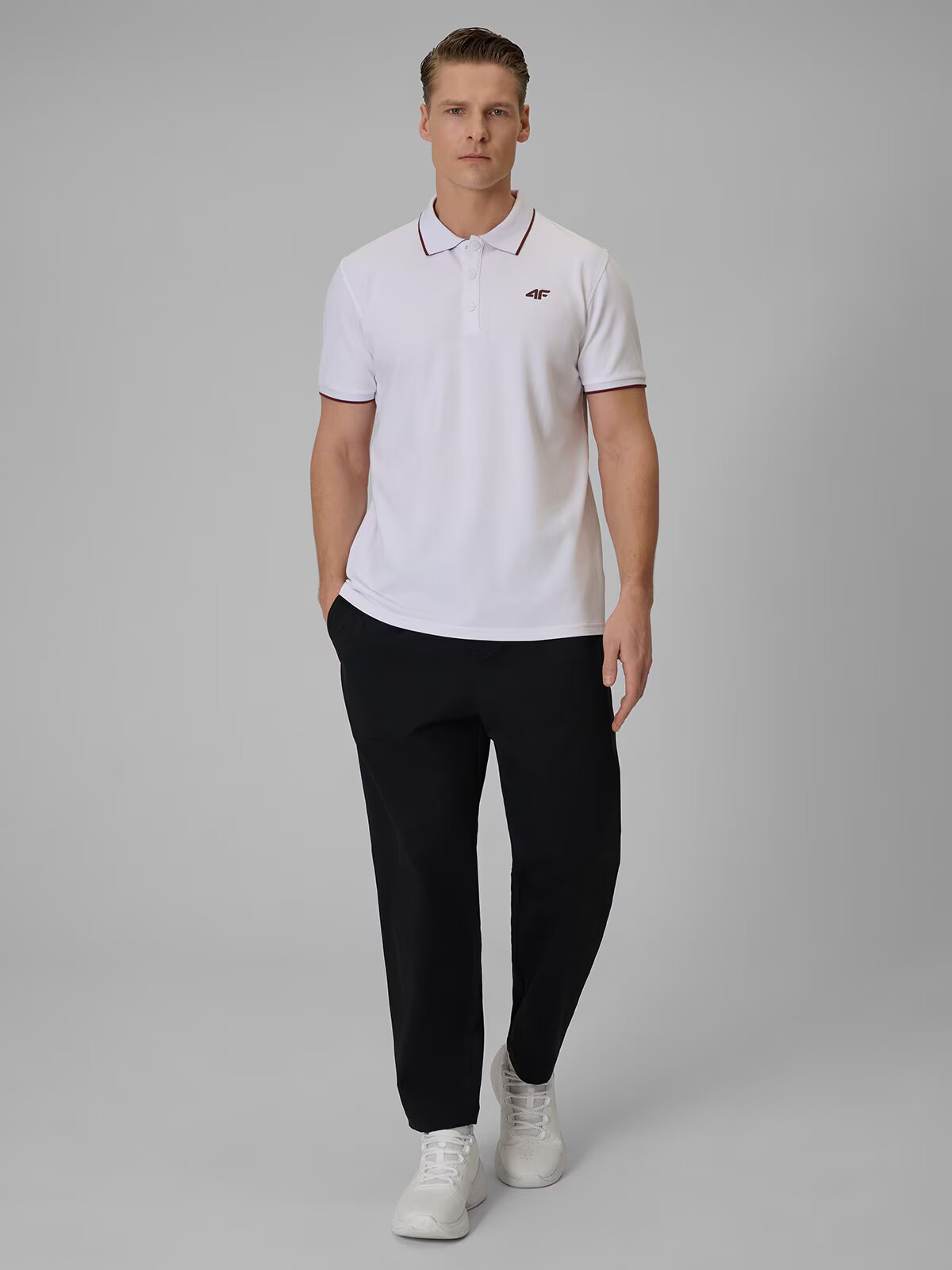 4F Tricou polo regular bărbați - S