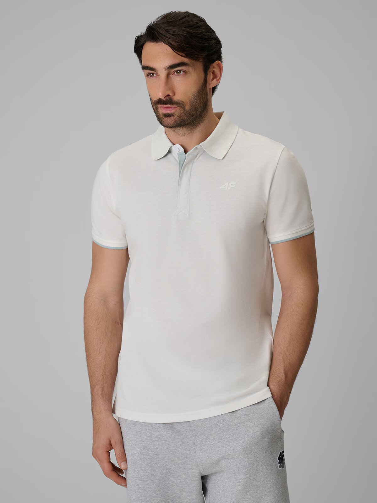 4F Tricou polo regular bărbați - S