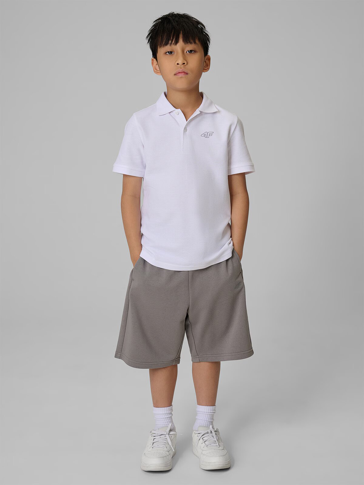 4F Tricou polo regular pentru băieți - 122