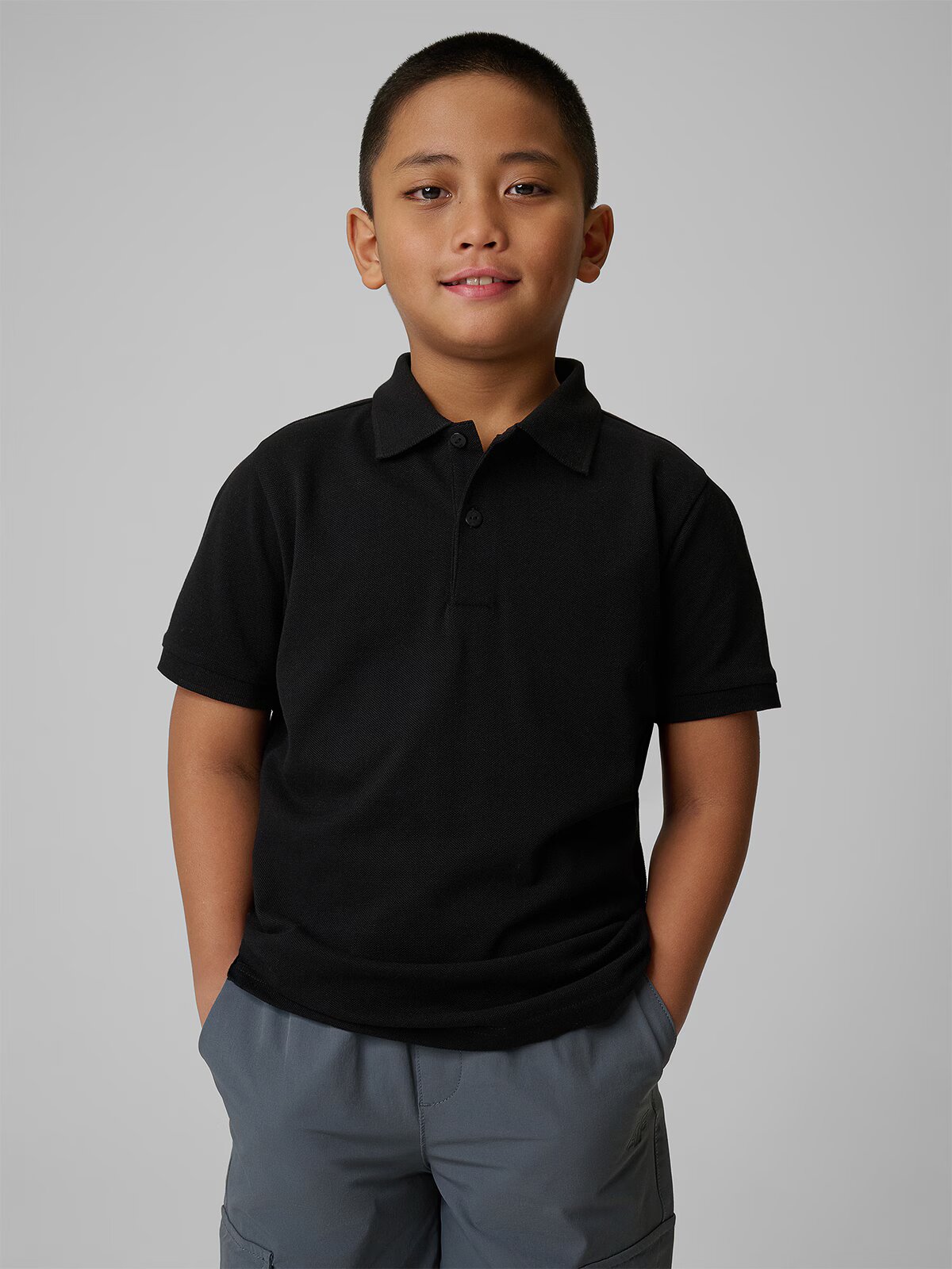 4F Tricou polo regular pentru băieți - 140