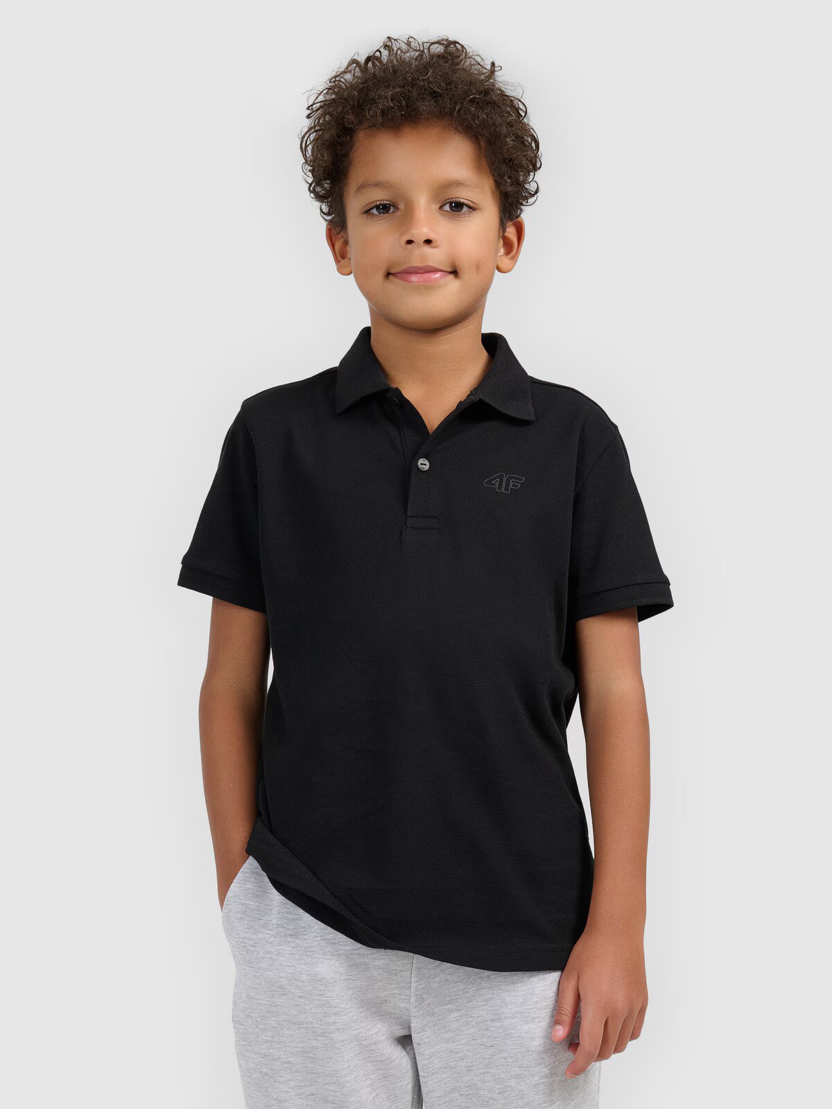 4F Tricou polo regular pentru băieți - 140
