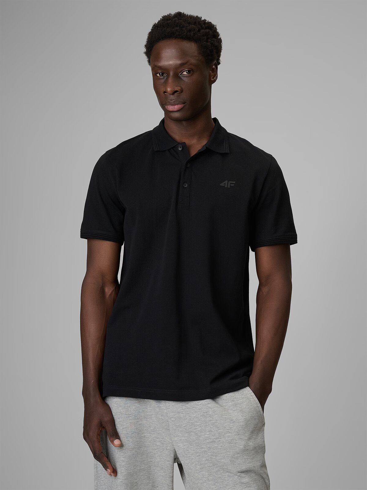 4F Tricou polo regular pentru bărbați - S