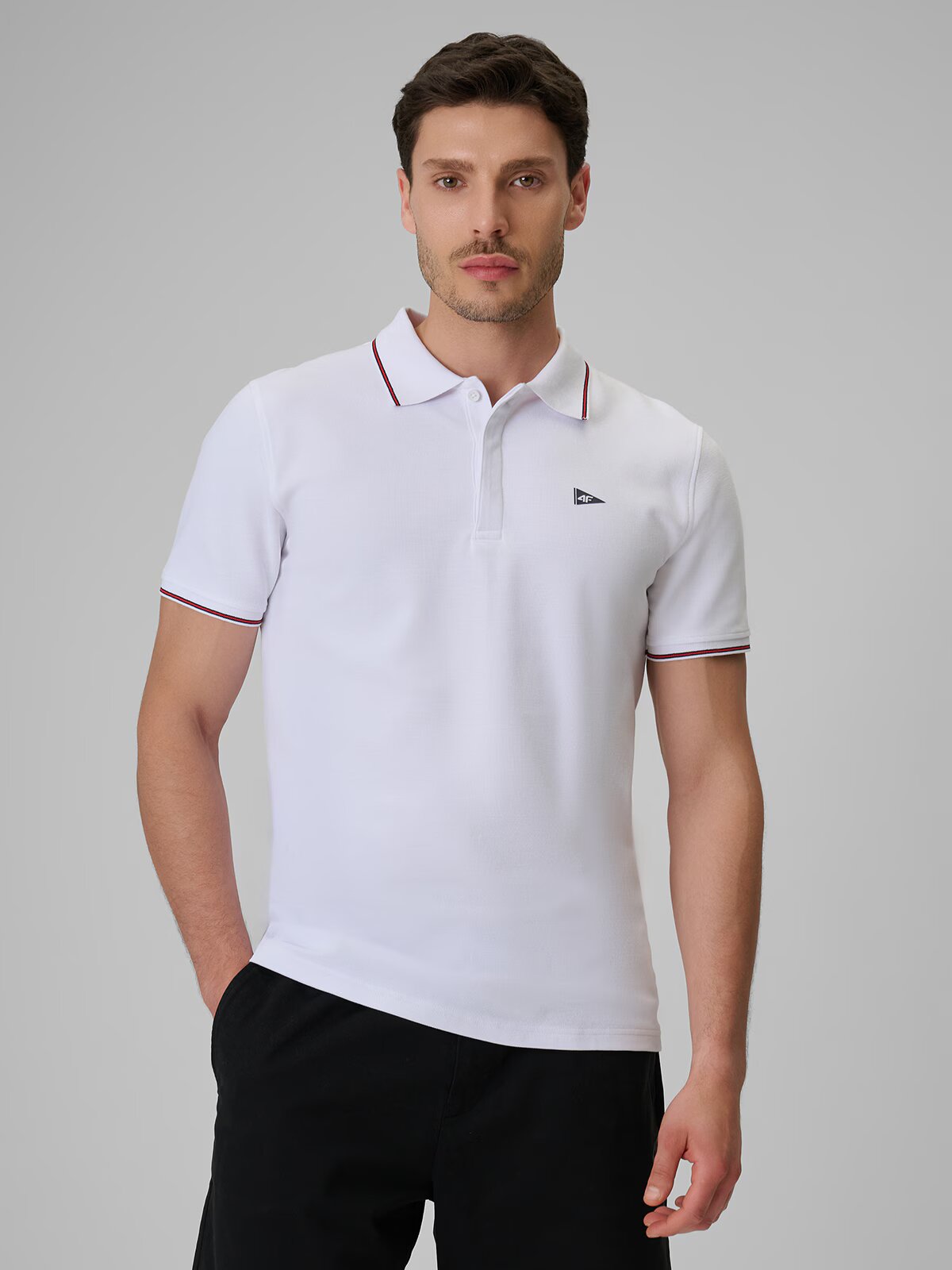4F Tricou polo regular pentru bărbați - S
