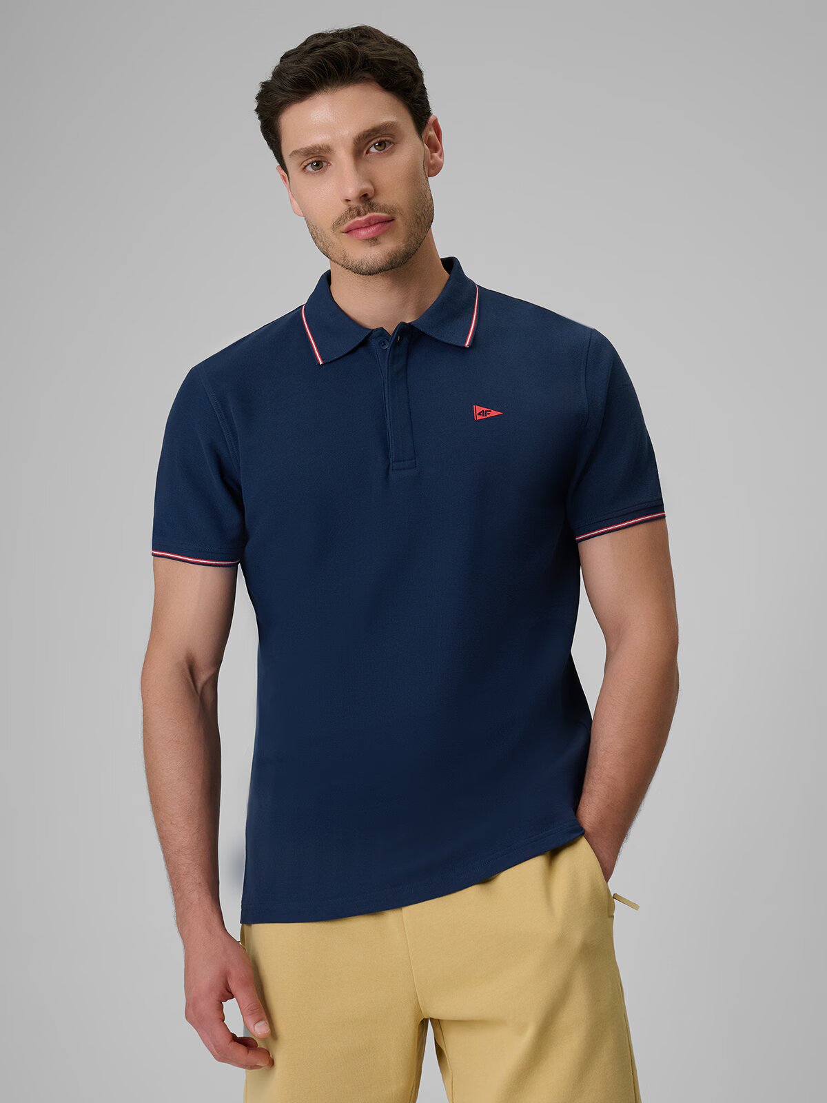 4F Tricou polo regular pentru bărbați - S