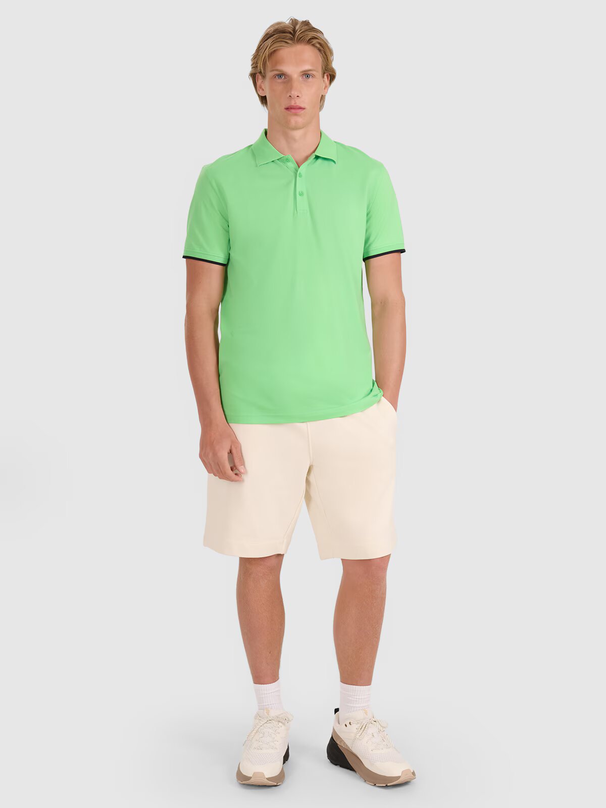 4F Tricou polo regular pentru bărbați - S