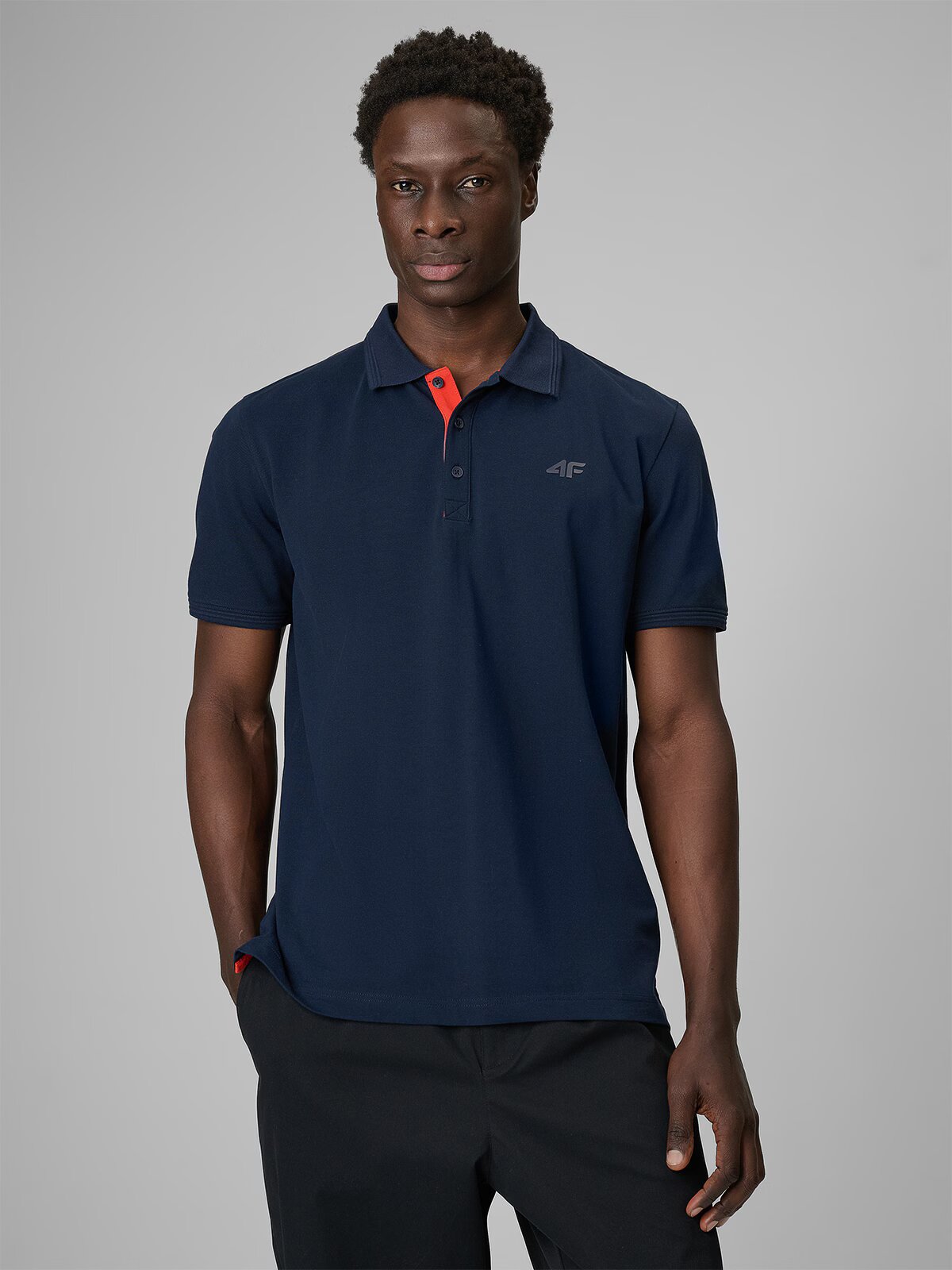 4F Tricou polo regular pentru bărbați - S