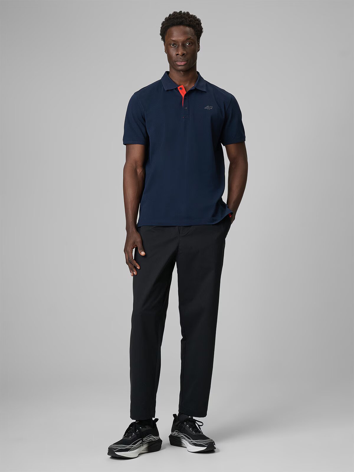 4F Tricou polo regular pentru bărbați - S