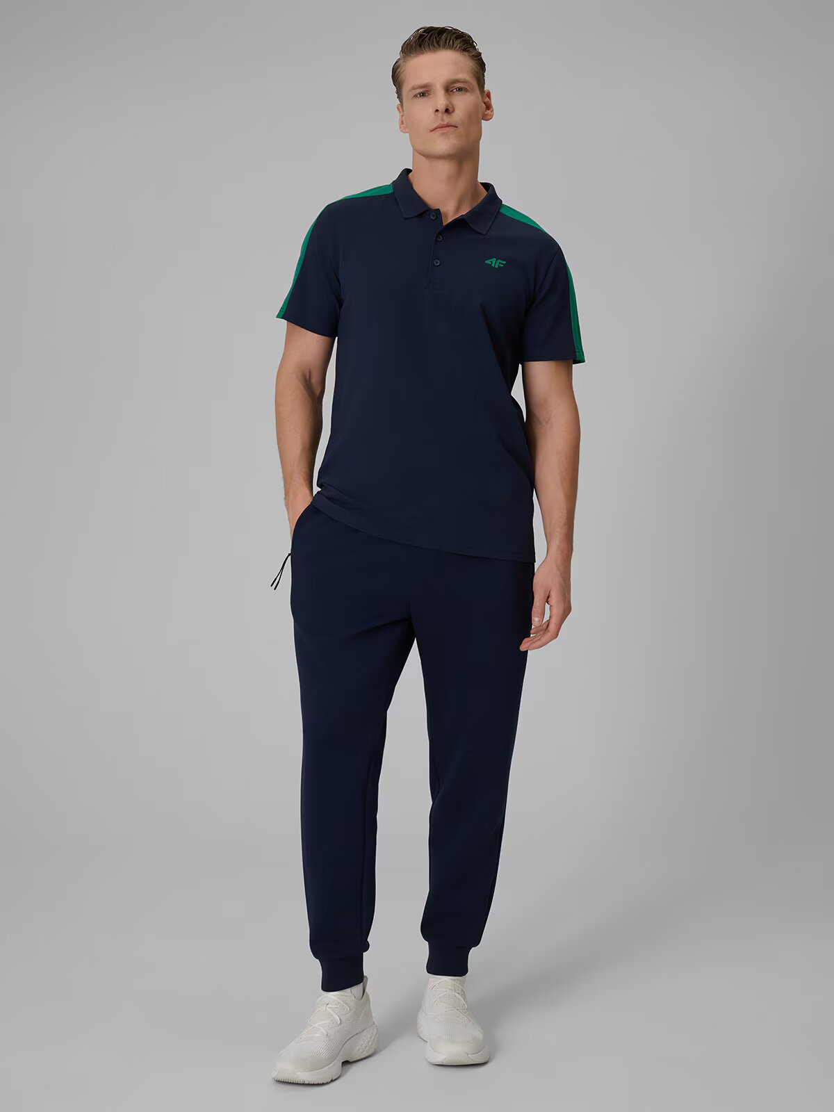 4F Tricou polo regular pentru bărbați - L
